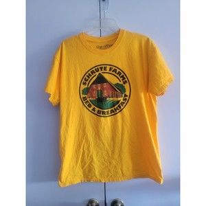 The Office Dwight Schrute Farms Bed & Breakfast Graphic T-Shirt Men’s Size Large